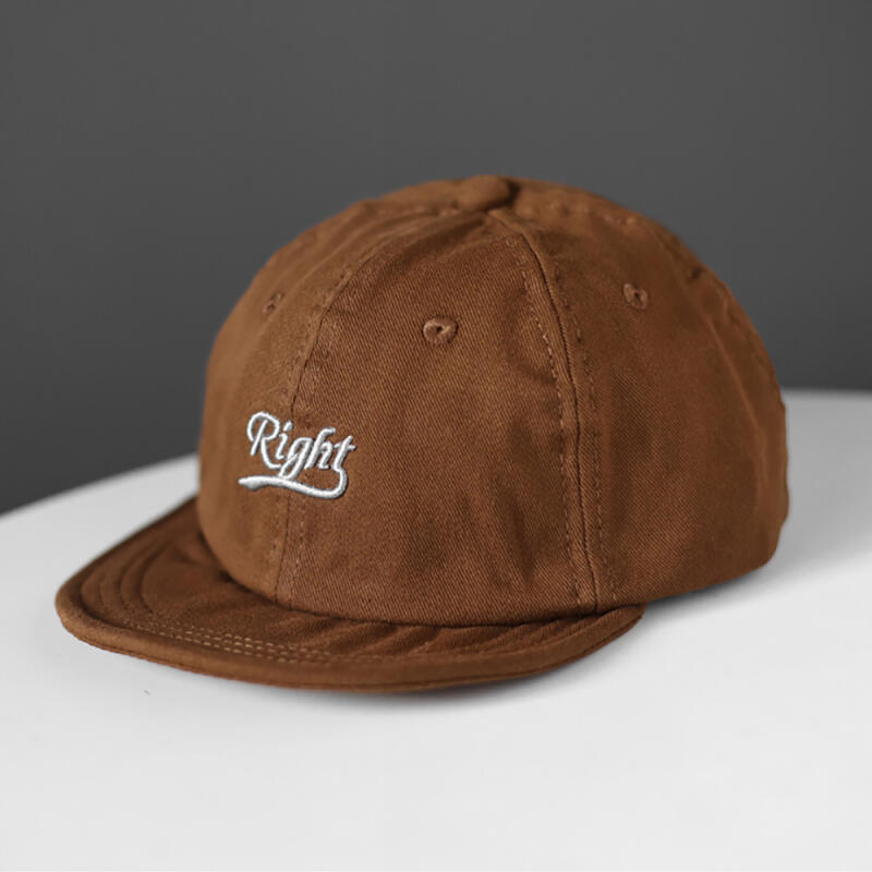 RIGHT Cotton Logo Short Cap C3 Brown C3 Brown