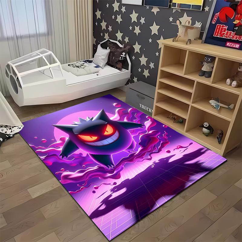 1PC Gengar Pattern Printed Rug Bedroom Living Room Anime Carpets for Girl Room Floor Mat Home Decor Non-Slip Rug Fast Shipping