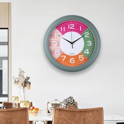 Kunststoff Wanduhr Eingangshalle Arbeitszimmer Persönlichkeit Vielseitige Quarzuhr Schlafzimmer Arbeitszimmer Hochwertige Uhr Dekorationsuhr