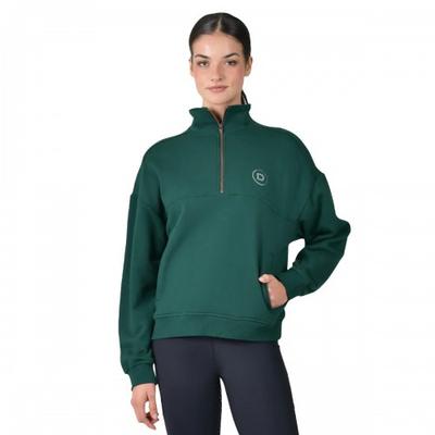 Womens/Ladies Quarter Zip Fleece Top