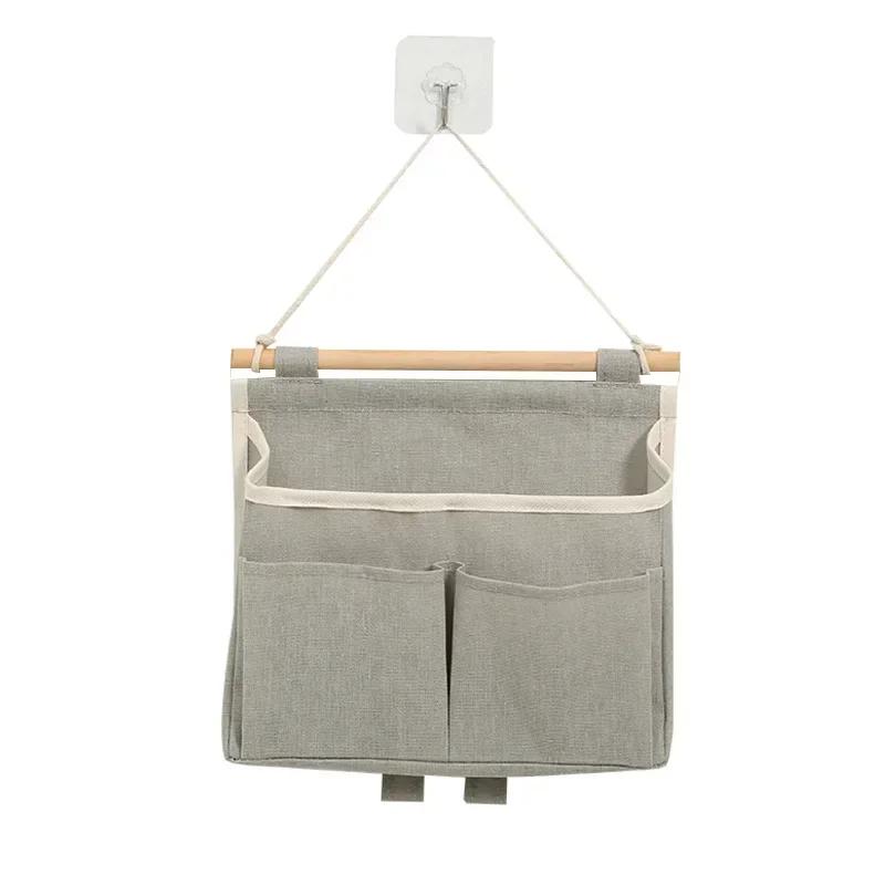 Waterproof Bedhead Hanging Storage Bag Wall Door Mounted Closet Underwear Organizer Sundries Pouches Home Storage Accessories