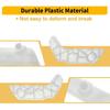 1 Pair Front Bumper Bracket for Infiniti G37 Q60 No.62223JL00A/62222JL00A White Left Right Driver Passenger Side