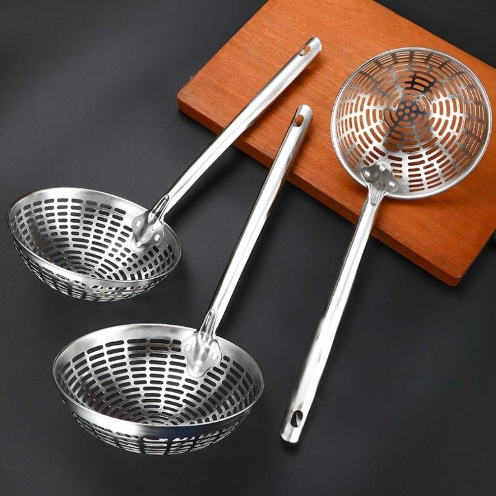 Anti-scald Stainless Steel Colander Heat-Resistant Kitchen Strainer  Oil Frying