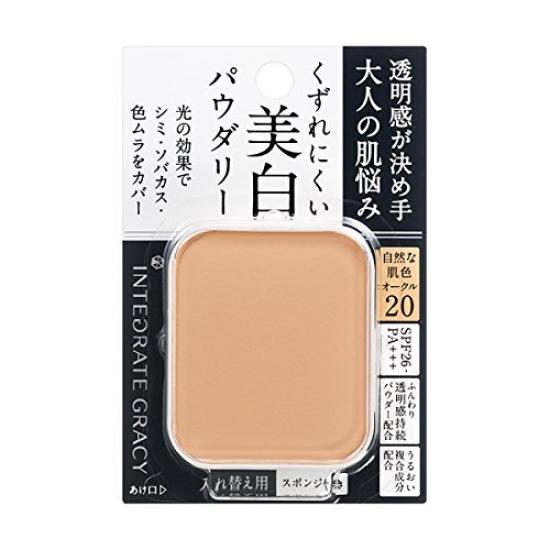 INTEGRATE GRACY Brightpact EX Ocher 20 (Refill) Foundation Medium Brightness 11g