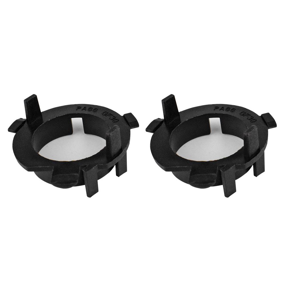 

1 Pair H7 LED Headlight Bulb Adapter Base Auto Accessories Plastic Lamp Holder Socket Base Replacement for Hyundai Nissan Kia
