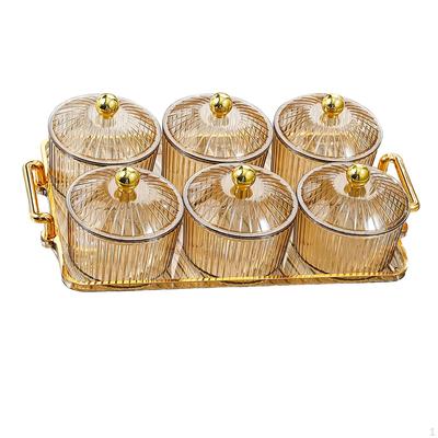 Divided Serving Dishes 6 Removable Bowl Appetizer Condiment Server Food Storage Organizer