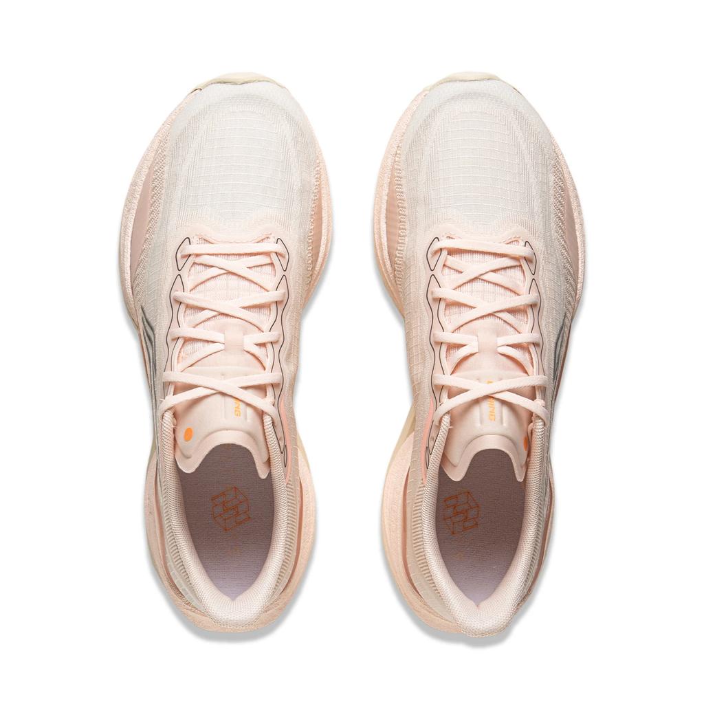 New LINING Super Light 22 Running Shoes Women's Low top Light Orange Petal ARBV002-61