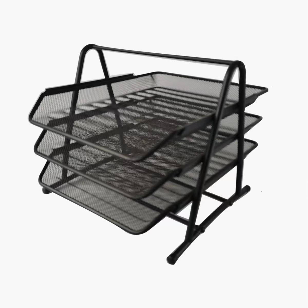 Металлическая рама для файлов железная многослойная папка-органайзер вертикальный настольный канцелярский ящик для хранения данных 302726cm 2479₽