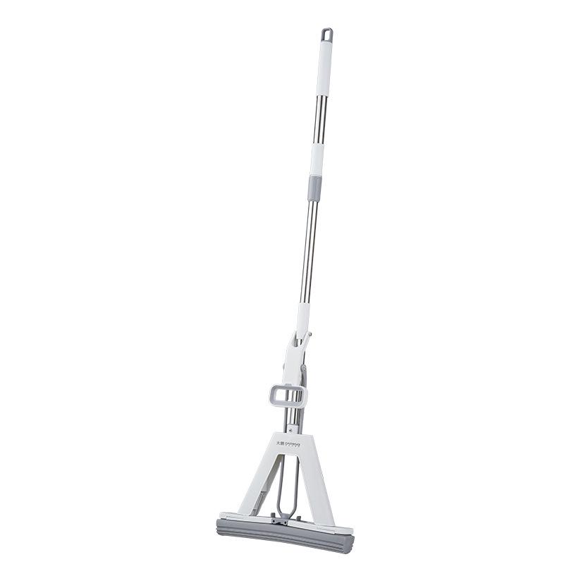 Foldable Absorbent Sponge Mop for Easy No-Hand-Wash Floor Cleaning