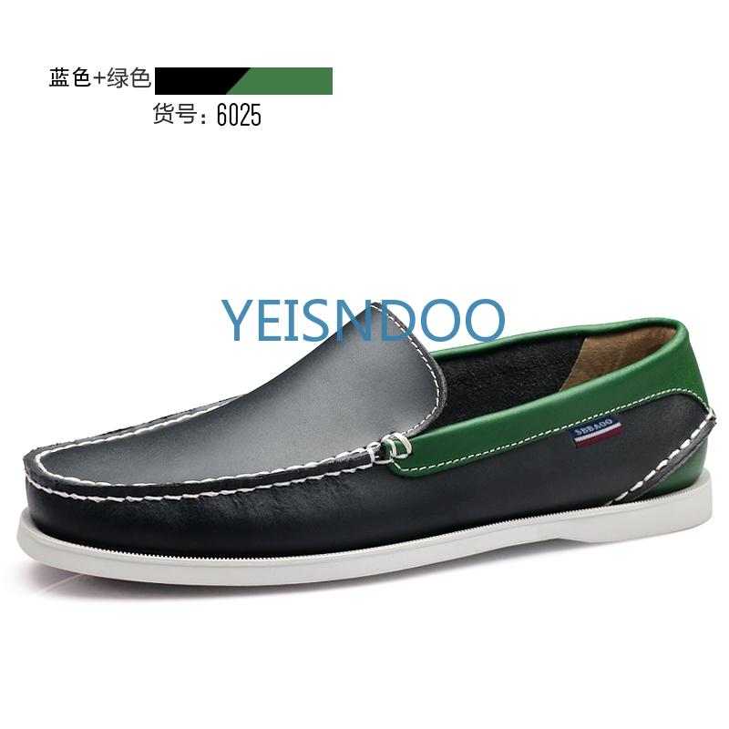 Fashion Male Classic Boat Shoes Leather Hot Sale New Men's Outdoor Walking Shoes Men Wedding Dress Shoes Lace-Up Fashion Men Loafers