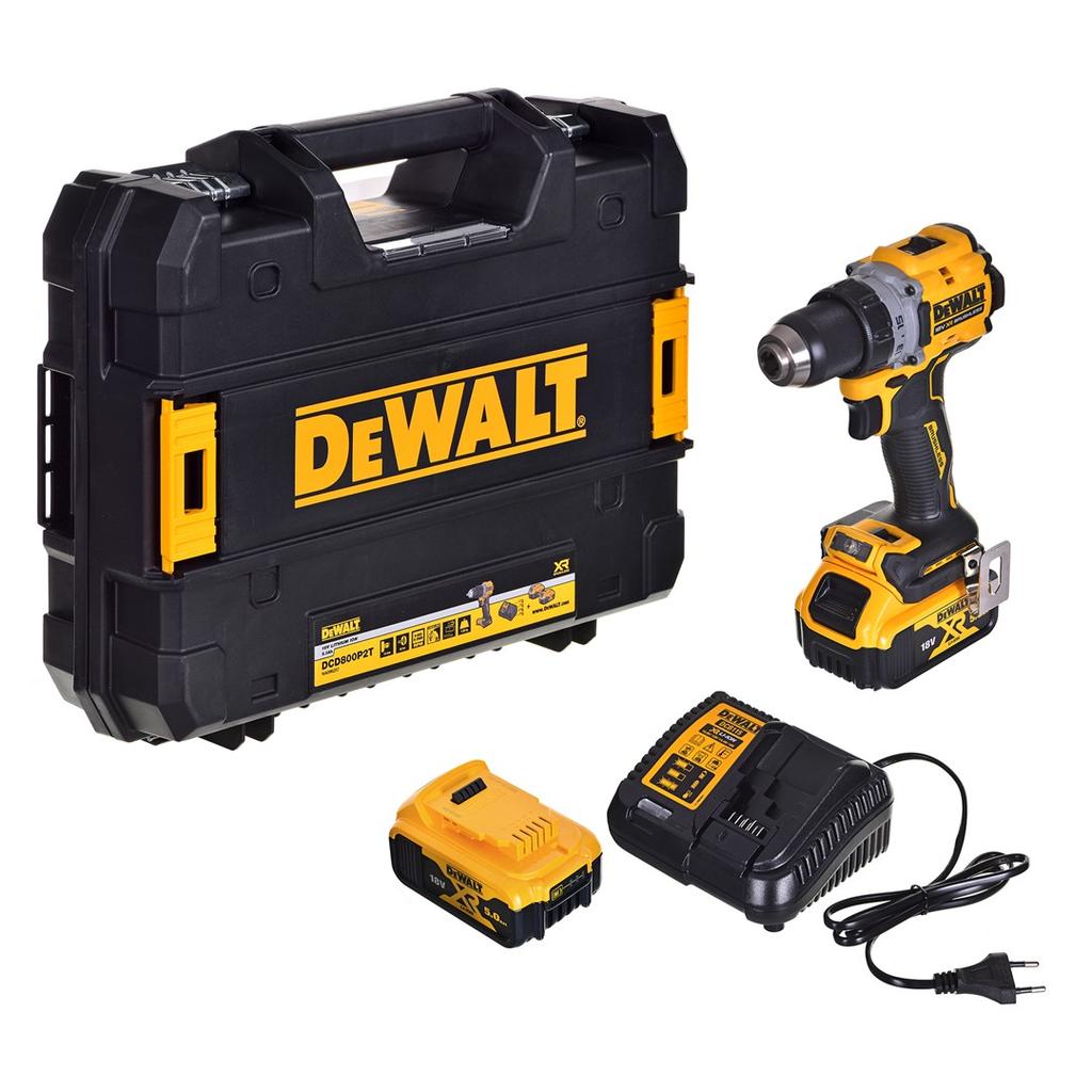 18V 2x5.0Ah BL TSTAK DCD800P2T DEWALT screwdriver