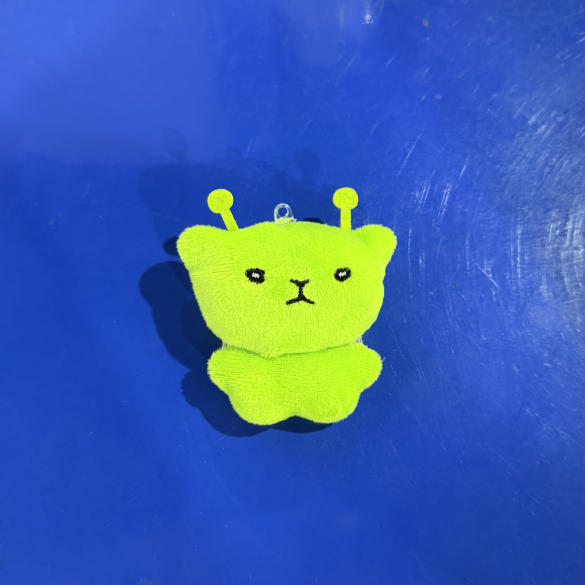 Alien Cat Plush Toy Cartoon Stuffed Animal Keychain Accessories Creative Ugly Cute Backpacks Pendant Party Gift