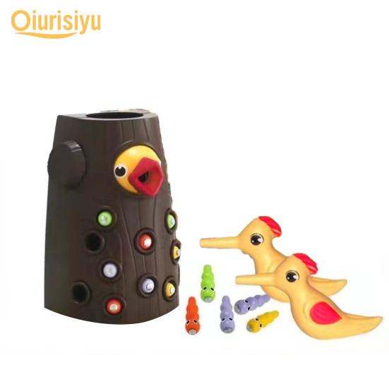Interesting Woodpecker Catch Entertainment Smooth Surface Worm Catching Games Cognition Building Early Educational Toys Kids Gift