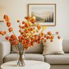 Realistic Artificial Coco Pod Branches Real Touch Fake Plants Lantern Fruit Branch  Vase Decor