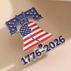 250th Anniversary Brooch Pin Commemorative Medal National Flag Brooch 3D Relief Liberty Bell Stars Stripes Enamel Pin Jewelry