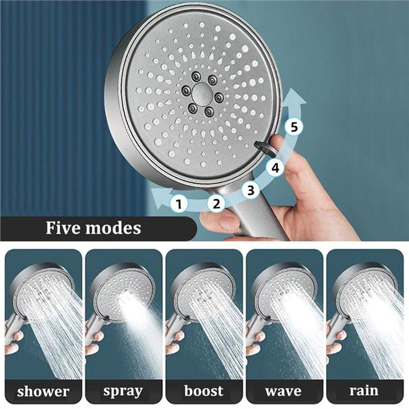 A74E-Pressurized Large Panel Shower Head Multifunctional Bathroom Shower Head Set Rainfall Spraying Bathroom Accessories