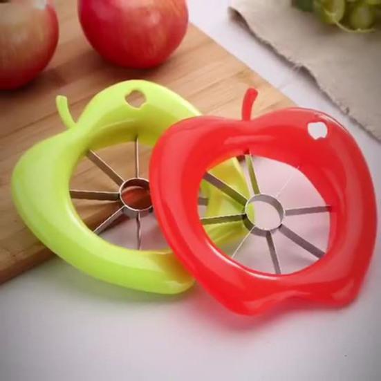 Apples Corer Slicer with Stainless Steel Blades 8-Section Fruit Divider for Apples Pears Onions Rust-Proof Essential Kitchen Tool for Snacks Salads