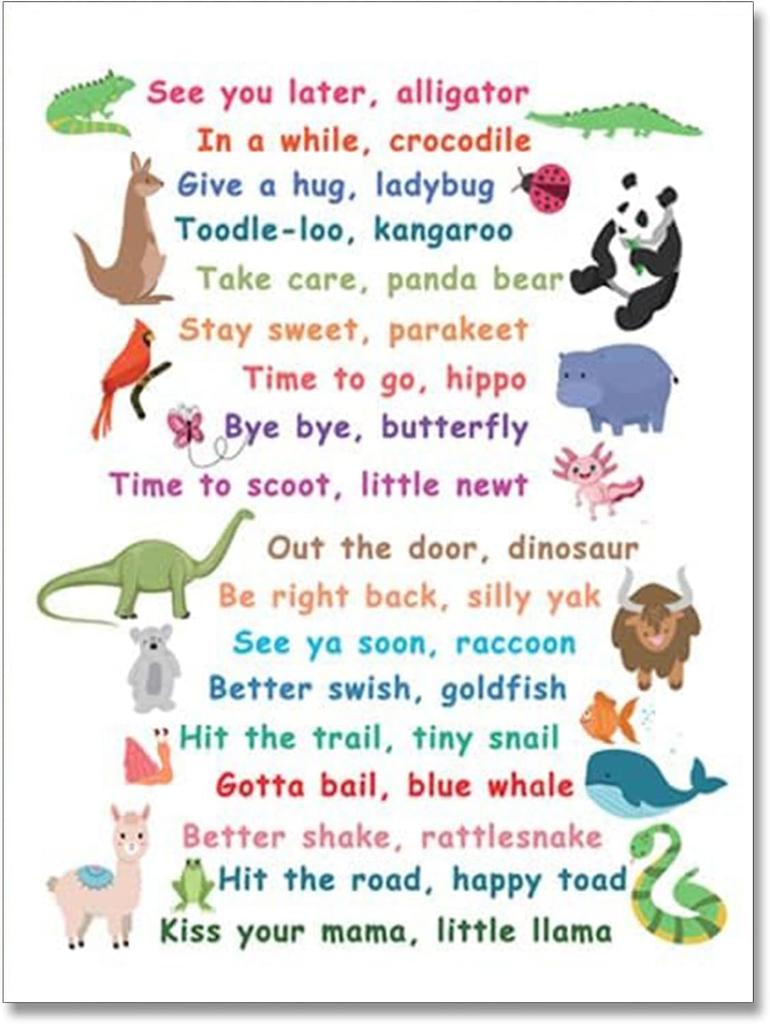 See You Later Alligator Wall ArtFunny Alligator Metal Tin Sign Animal Wall Art for Nursery Kids Playroom Classroom Decor