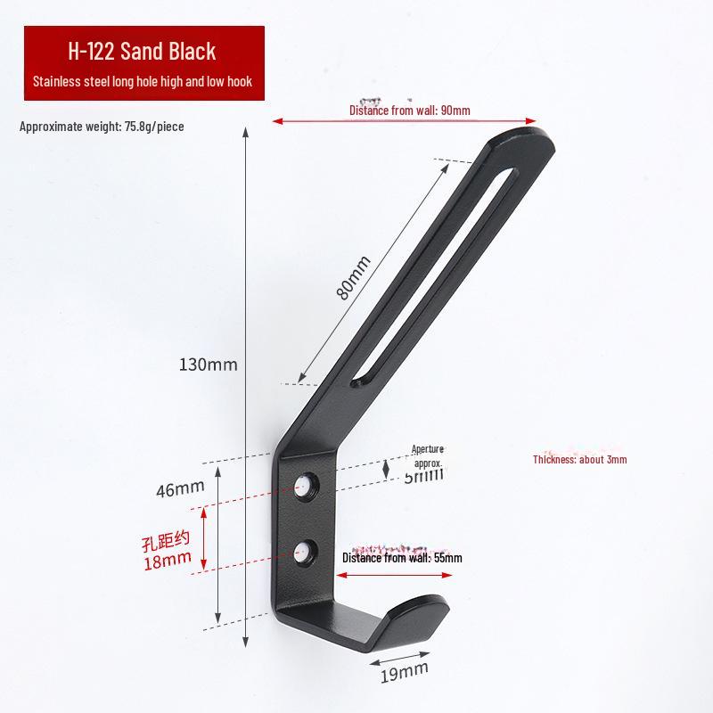 Stainless Steel Mini Single Clothes Hook for Wall