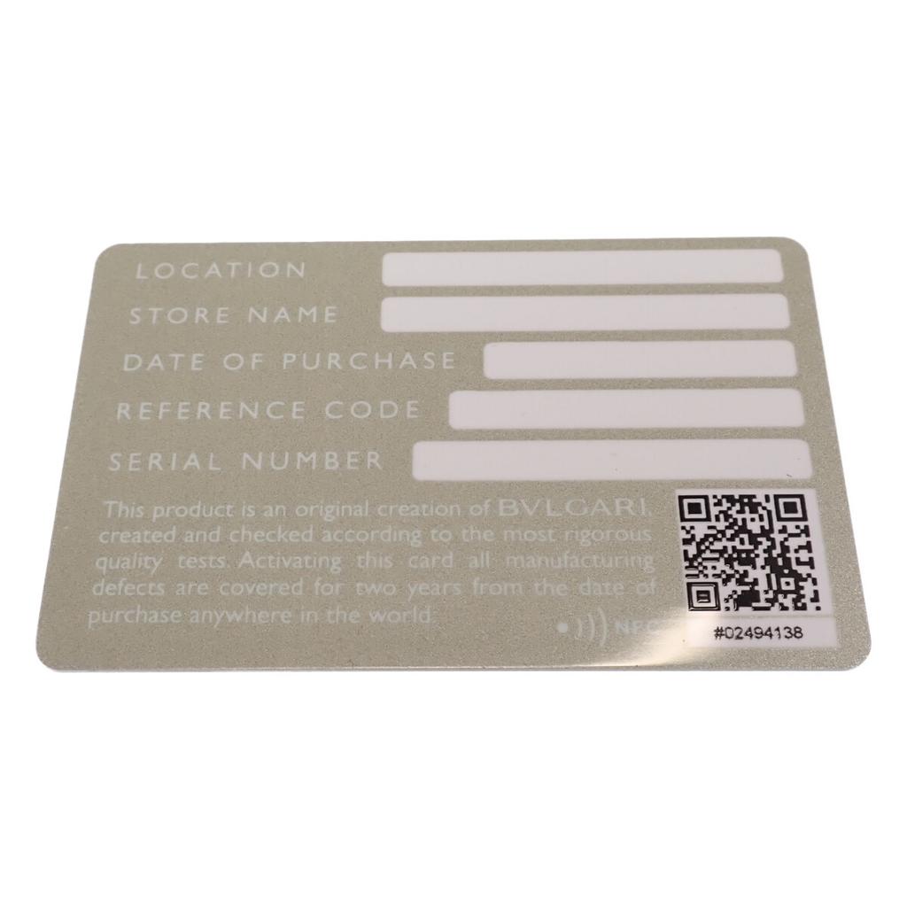 Bvlgari 283811 Bifold Wallet Navy Calfskin Mens