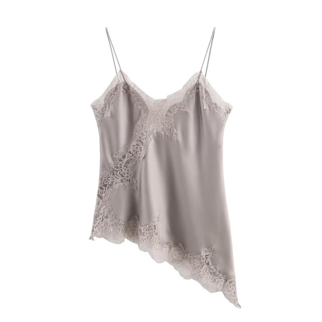 Women's Lace Trim Camisole Top Summer New Fashion Sexy Sleeveless Tank Tops for Women