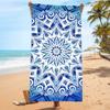 Floral Printed Antimicrobial Polyester Microfiber Summer Beach Towel Quick Dry Eco-Friendly Soft Comfortable Swim Vacation Bag