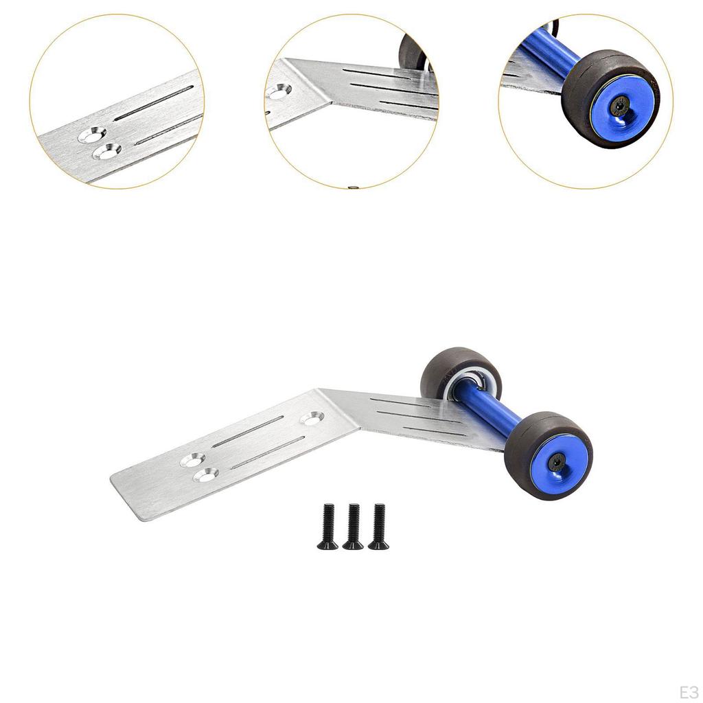 RC Wheelie Bar Heads Up Wheel Professional Easy To Install Part Upgrades for 1/10 DIY Accs