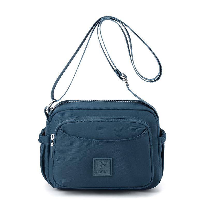 Women's portable mobile phone bag, simple multi-layer shoulder bag, fashion trend messenger bag