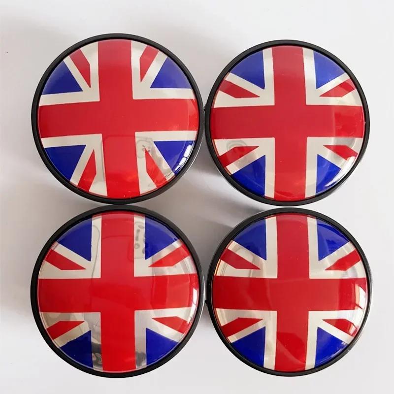 4PCS X 54MM Car Wheel Center Hub Caps Cover Emblem Sticker For Mini Cooper S JCW One R55 R56 R60 R61 F54 Clubman Countryman