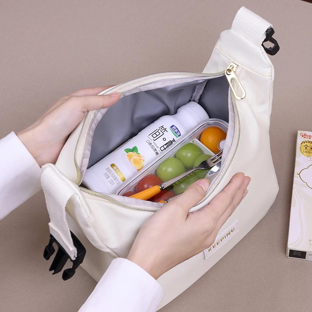 Waterproof Lunch Bags Thermal Cooler Office Meal Outdoor Camping Picnic Insulated Durable Handbag Oil-proof Carry Storage Box