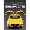 1/24 Benz SLS AMG Supersportwagen Legierung Druckgussmodell Metallauto Sound & Licht Rückzieher Sammlung Hobby Dekorationen Geburtstag