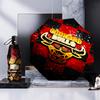 Red Bulls Basketball Umbrella Folding Umbrella, Automatic Umbrella 8-Frame for Travel, Camping Use Gift for Halloween Christmas