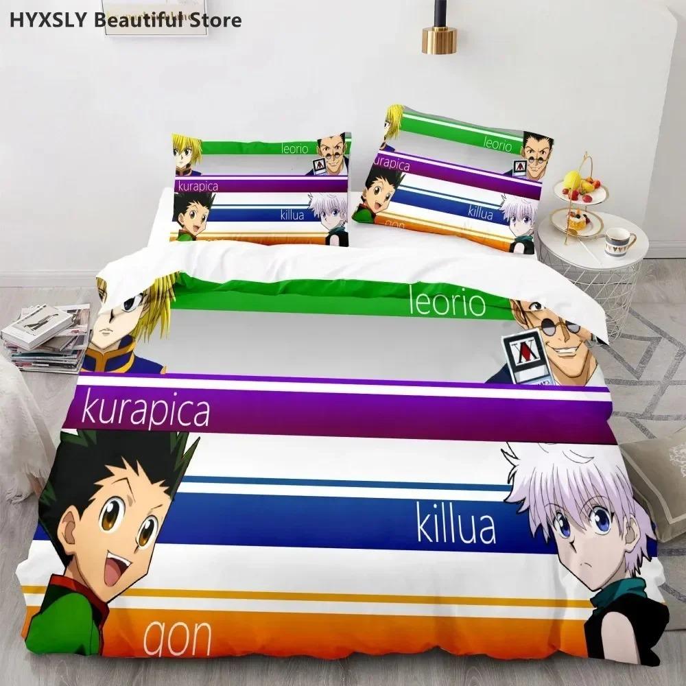 Hunter X Hunter 3D Duvet Cover Set Bedding Set Japanese Anime Twin Queen King Quilt Cover Pillowcases Polyester Home Decor