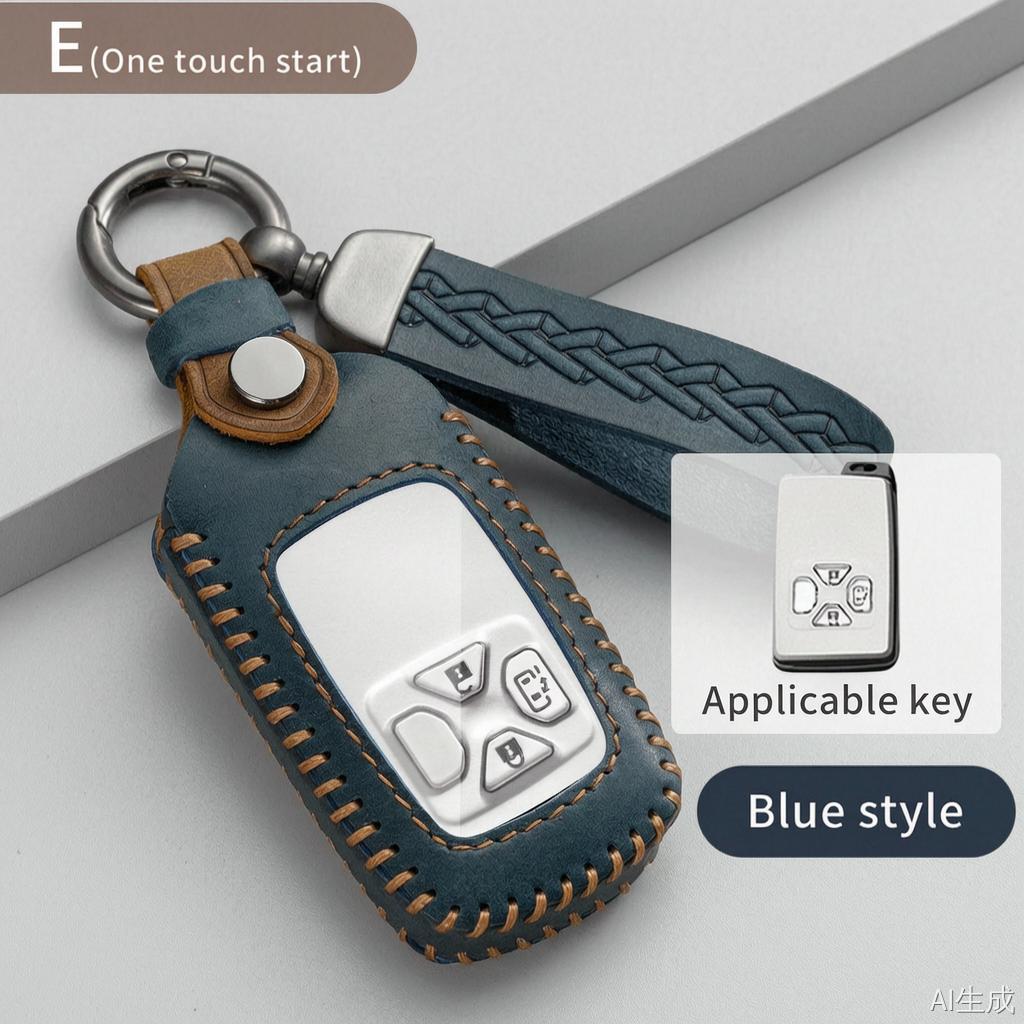 Leather Smart Key Cover For Toyota Crown S200 Camry Xv40 Alphard H20 Highlander Xu40 Prado J150 Land Cruiser J200 Rav4 Xa30