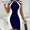 Fashion Summer Spring Short Sleeve O-Neck Casual Dresses