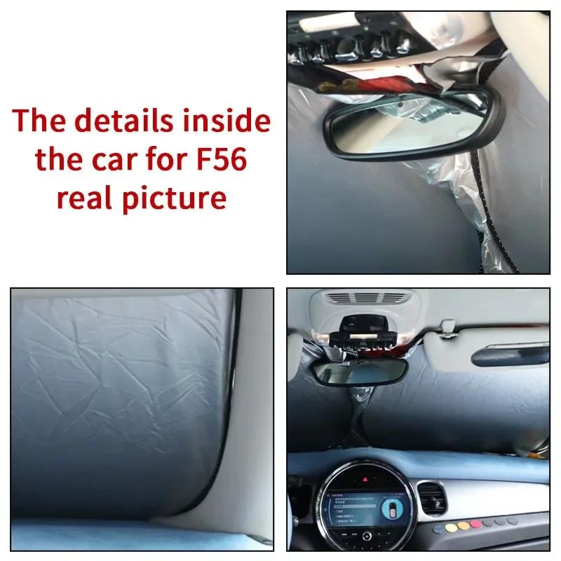 For Mini Cooper R50 R53 R56 R58 R60 F55 F56 J01 F66 Windshield Sunshade Car Front Window SunShadeCover Blocks UVRayReflector