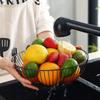 HOMQUEN Fruit Basket, Fruit Bowl, Metal Wire Fruit Basket for kitchen, Fruit Bowl for Kitchen Counter, Basket for Fruits, Vegetables, Breads, Snacks,