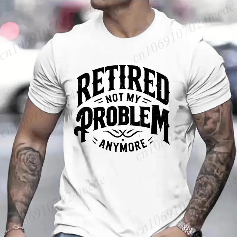 Funny The Legend Has Retired T Shirts for Men Short Sleeve Shirts Funny Graphic Tees for Retirement Fashion Casual Men Tees Gift