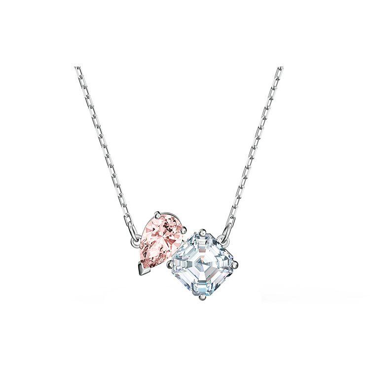 Swarovski Attract Soul Crystal Necklace Women necklaces Pink Silver 5517115 Box (Random Color)
