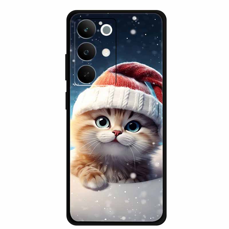 

Чохол для телефону Realme C85 5G 2025 Квіти Чорний Силіконовий М яка Задня Кришка Чохол Для Realme C85 Pro Чохол 6.8 C 85 Pro Coque Funda Realme C85 5G