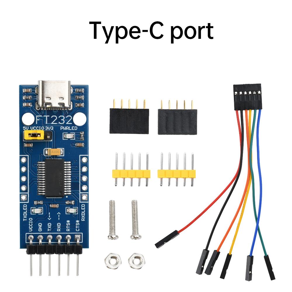 USB to TTL FT232 Serial Converter Adapter Module Kit 3.3V 5V FT232RL Breakout Mini USB to TTL Adapter Board for Arduino