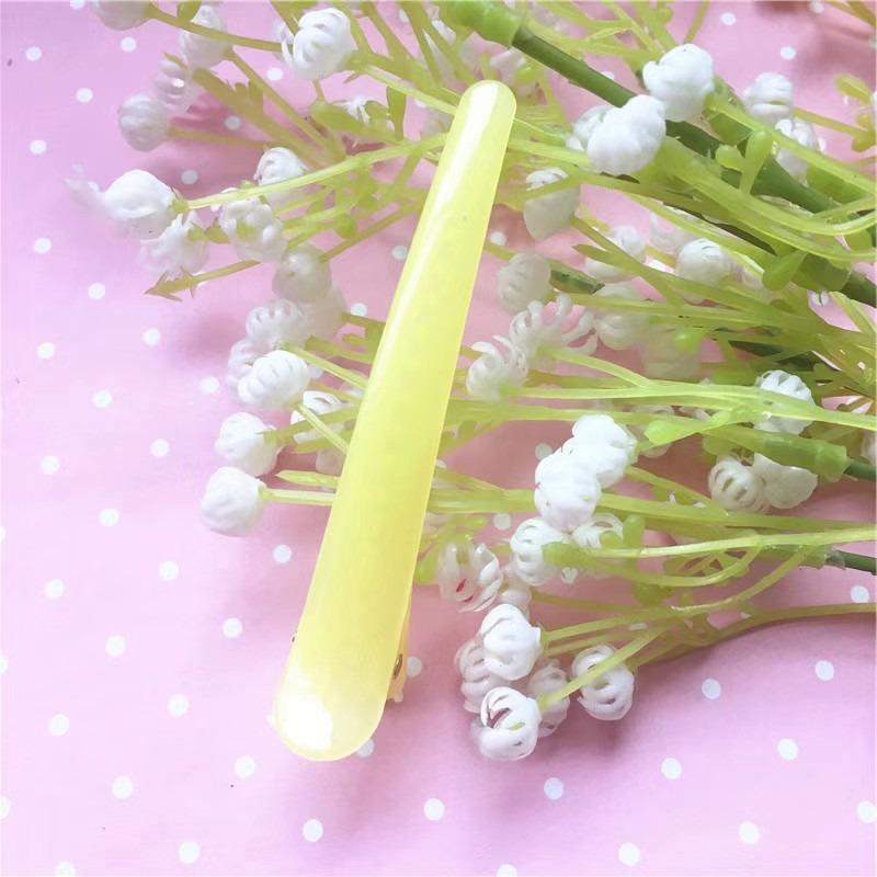 10PCS Professional Hairdressing Salon Hairpins Black Plastic Single Prong DIY Alligator Hair Clip
