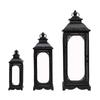 European Wrought Iron Glass Lantern: Retro Wedding Candlestick Ornaments for Floor Décor