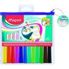 Feutres Effaçables À Sec MAPED - Pointe Ogive Moyenne - Trousse Zipée Incluse