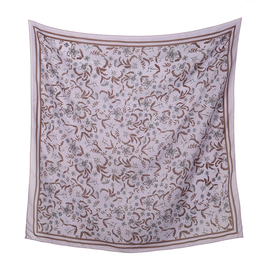 Neuer floral bedruckter 110 Quadratischer Schal Damen Muslimische Hijabs Schal Halstuch Halstuch Schals Kopftuch Bandanas Stirnband Stirnbänder