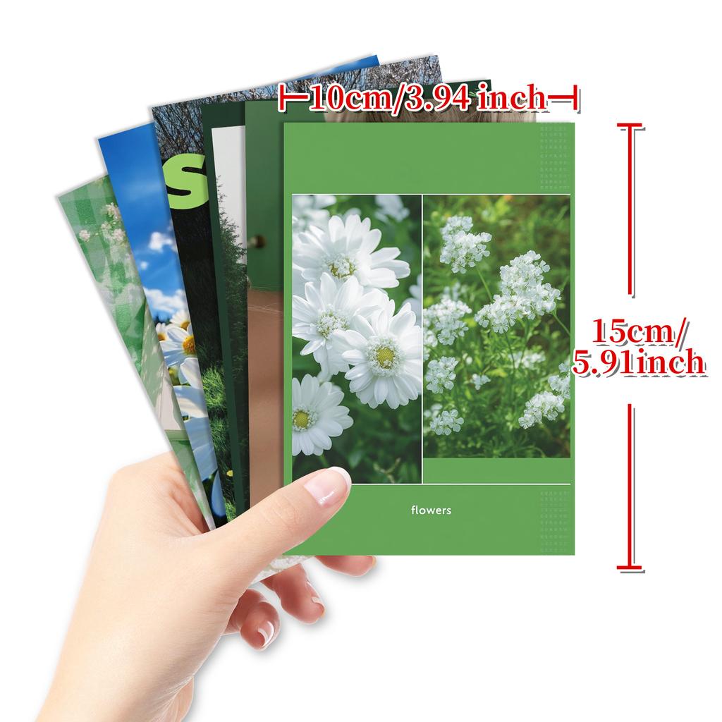 Green Flower Postcard Poster Wall Card Printing Hot Wall Sticker