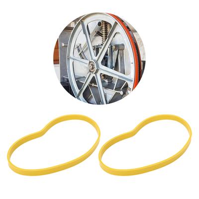 2 Stück Rutschfeste Bandsäge-Reifen Gelbe Gummireifen Ersatz für 8-Zoll-Bandsägeblatt-Rad