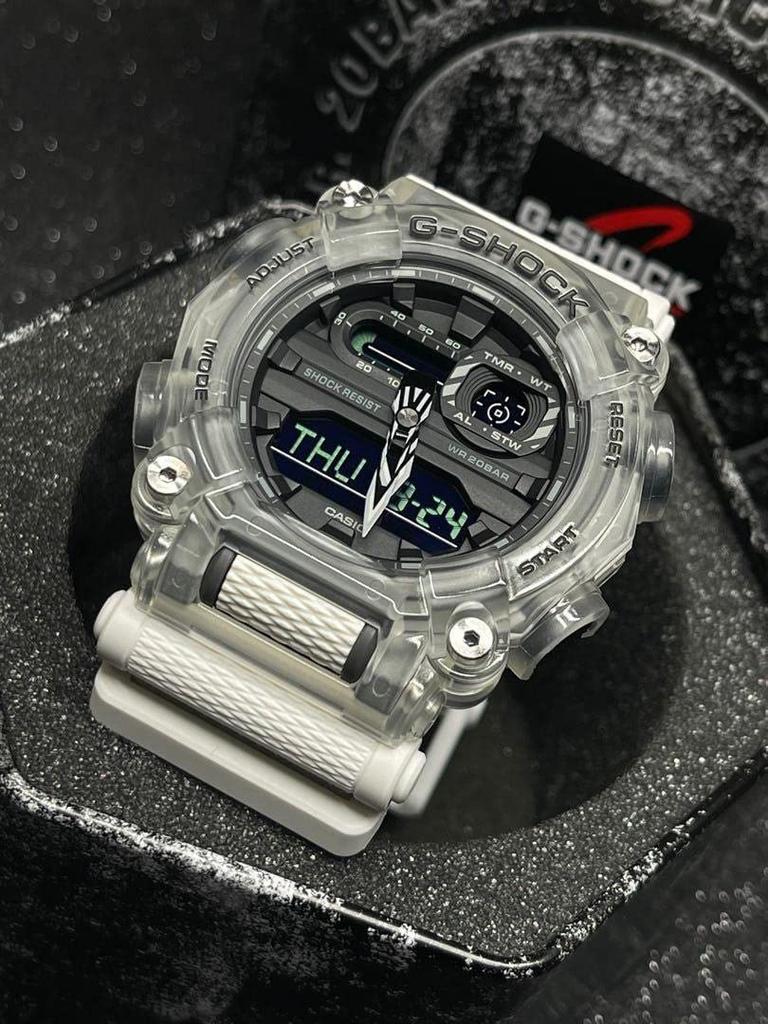Sonic Skeleton Series White G-Shock Men's GA900SKL-7A Watch,