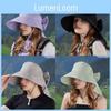 Summer Wide Brim Sun Hat With Breathable Polyester Material For Sun Protection