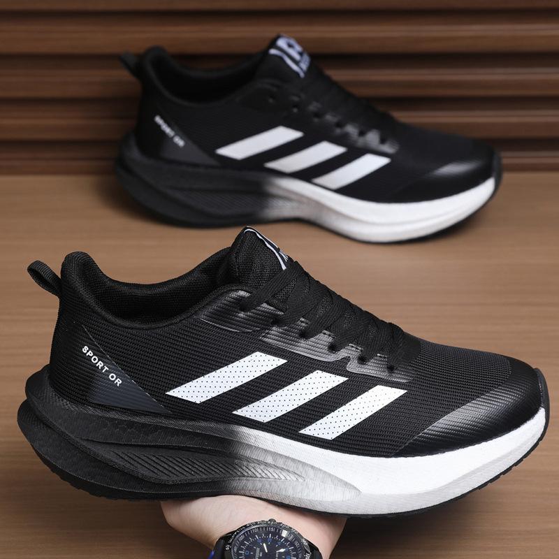 Tide sports shoes men s trend high-end sense versatile sports and leisure shoes men s mesh breathable running shoes women 36 чёрный